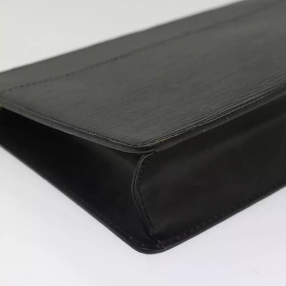 LOUIS VUITTON Epi Pochette Homme Clutch Bag Black M52522 LV Auth th3860 - Picture 7 of 12